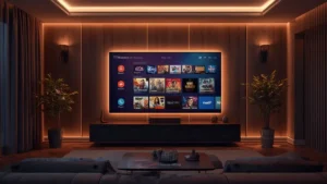 Interface de l'abonnement premium iptv belgique sur Smart TV