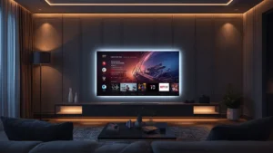 Interface de l'abonnement premium iptv france sur Smart TV