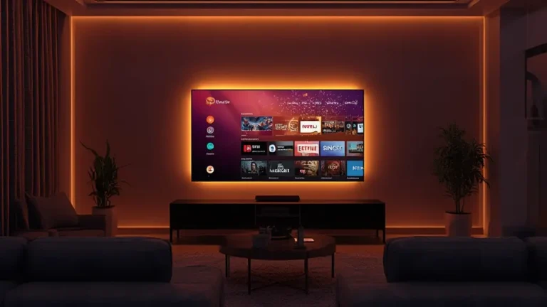 Interface de l'abonnement premium iptv senegal sur Smart TV