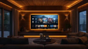 Interface de l'abonnement premium iptv suisse sur Smart TV